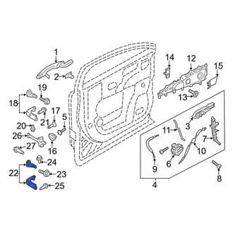 Lincoln OE - Rear Left Lower Door Hinge