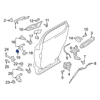 Lincoln OE - Lower Door Hinge Nut