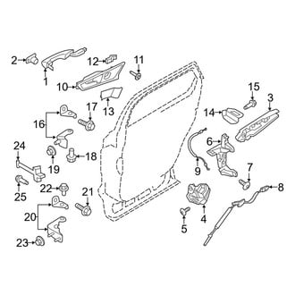 Lincoln OE - Rear Door - Lock & Hardware