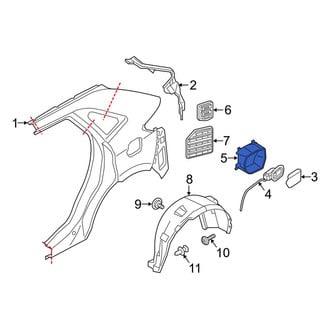 Lincoln OE - Fuel Filler Housing Seal