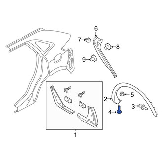 Lincoln OE - Fender Liner Screw