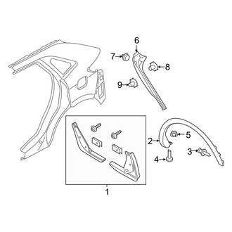Lincoln OE - Quarter Panel - Exterior Trim