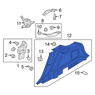 Lincoln OE - Rear Right Interior Quarter Panel Trim Panel