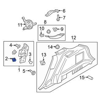 Lincoln OE - Lower Body B-Pillar Trim Panel Clip