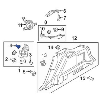 Lincoln OE - Upper Liftgate Trim Panel Clip