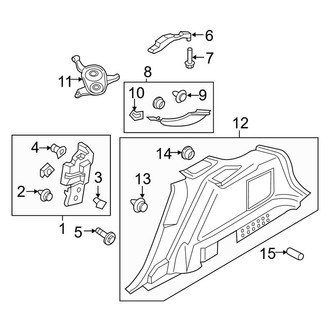 Lincoln OE - Quarter Panel - Interior Trim (Passenger Side)
