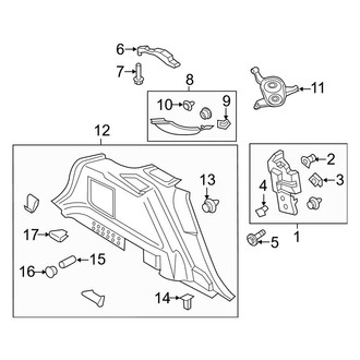 Lincoln OE - Quarter Panel - Interior Trim (Driver Side)