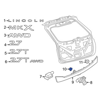 Lincoln OE - Reflector Panel Nut