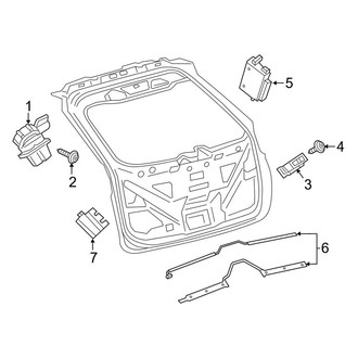 Lincoln OE - Lift Gate - Lock & Hardware