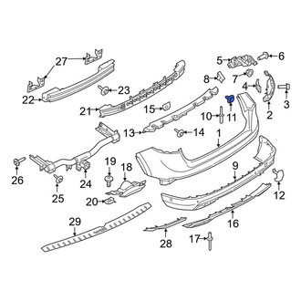Lincoln OE - Bumper Cover Retainer