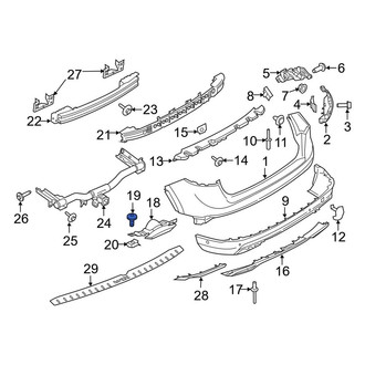 Lincoln OE - Exhaust Tail Pipe Tip Screw