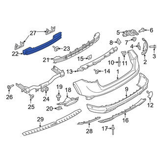 Lincoln OE - Rear Bumper Impact Bar