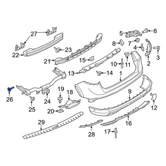 Lincoln OE - Bumper Cover Reinforcement Beam Bolt