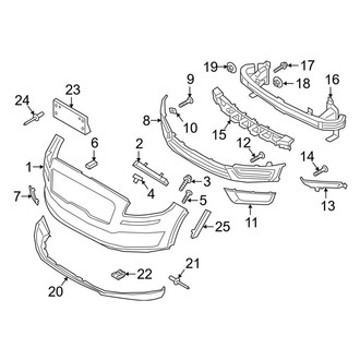 Lincoln OE - Front Bumper & Grille - Bumper & Components (To 02/07/2021)