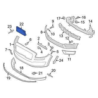 Lincoln OE - Front License Plate Bracket