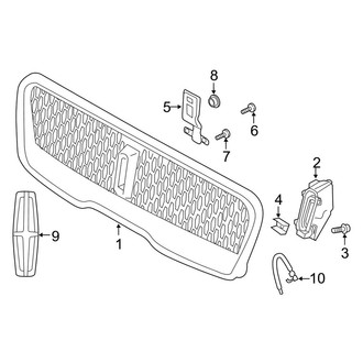 Lincoln OE - Front Bumper & Grille - Grille & Components