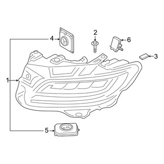 Lincoln OE - Front Lamps - Headlamp Components (Dynamic Signature LED)