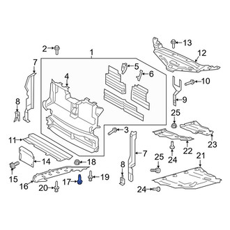 Lincoln OE - Fender Liner Extension Screw