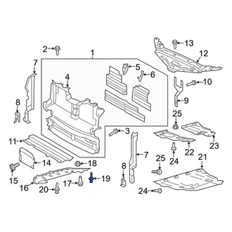 Lincoln OE - Fender Liner Extension Screw