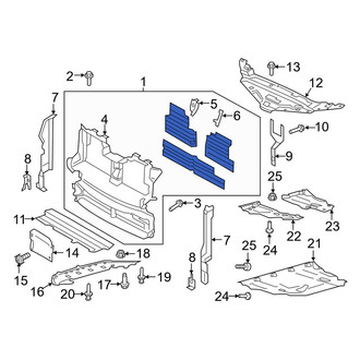 Lincoln OE - Front Radiator Shutter Assembly