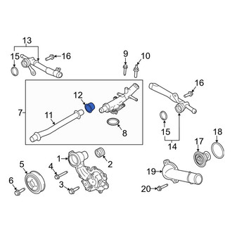 Lincoln OE - Engine Coolant Pipe Gasket