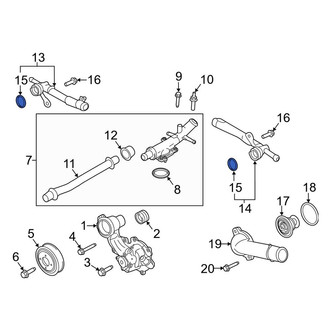 Lincoln OE - Engine Coolant Pipe Gasket