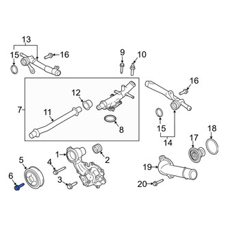 Lincoln OE - Engine Water Pump Pulley Bolt