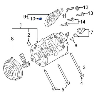 Lincoln OE - A/C Compressor Bolt Sleeve