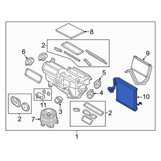 Lincoln OE - A/C Evaporator Core