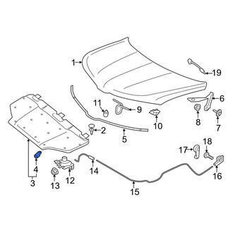 Lincoln OE - Hood Insulation Pad Clip