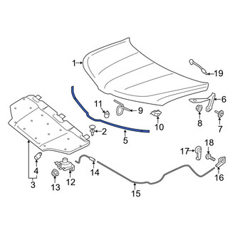 Lincoln OE - Front Hood Seal