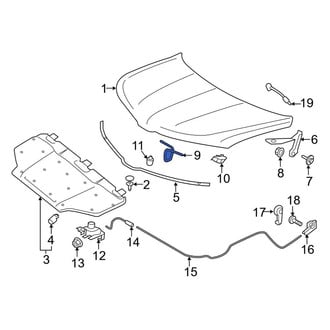 Lincoln OE - Front Hood Latch Striker Plate