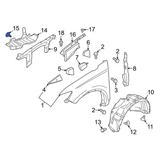 Lincoln OE - Right Mud Guard Clip