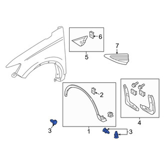 Lincoln OE - Wheel Arch Molding Clip