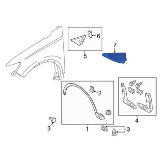 Lincoln OE - Front Left Fender Insert Emblem