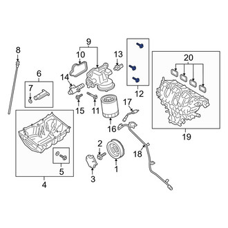 Lincoln OE - Engine Oil Filter Adapter Bolt