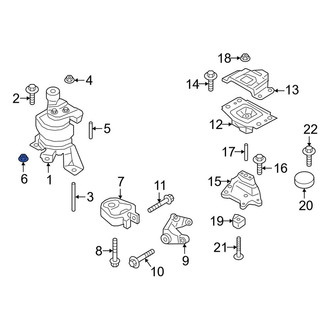 Lincoln OE - Engine Mount Nut