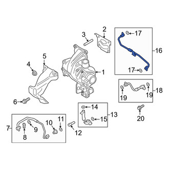 Lincoln OE - Turbocharger Coolant Line