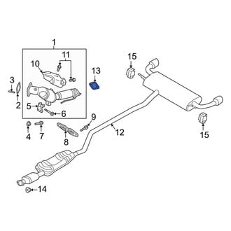 Lincoln OE - Center Catalytic Converter Gasket