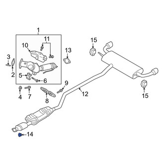 Lincoln OE - Catalytic Converter Nut
