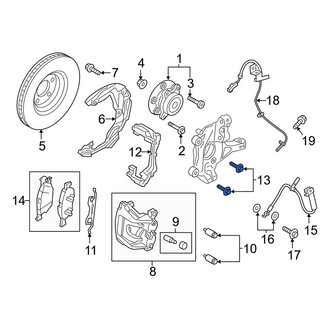 Lincoln OE - Disc Brake Caliper Anchor Plate Bolt