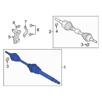 Lincoln OE - Front Right CV Axle Assembly