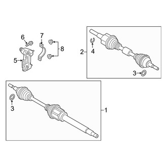 Lincoln OE - Front Suspension - Drive Axles (Base / Reserve / Select FWD 2.0L)