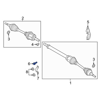 Lincoln OE - CV Axle Shaft Carrier Bearing Bolt