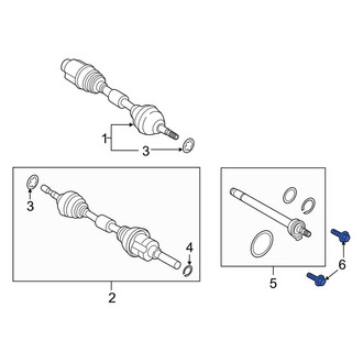 Lincoln OE - CV Intermediate Shaft Bolt