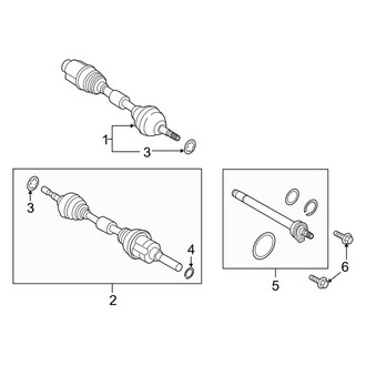 Lincoln OE - Front Suspension - Drive Axles (Black Label / Reserve AWD 2.7L)