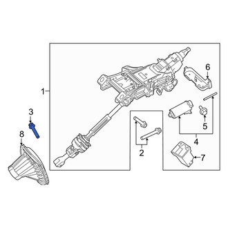 Lincoln OE - Lower Steering Column Bolt