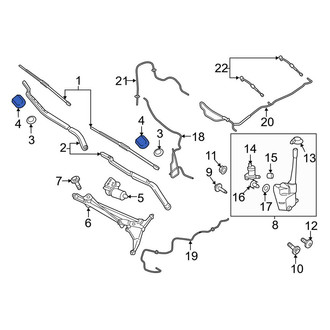 Lincoln OE - Wiper Arm Cap