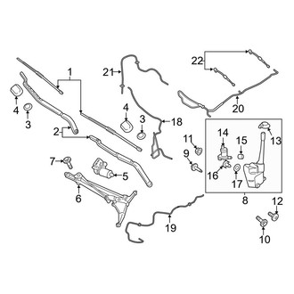 Lincoln OE - Windshield - Wiper & Washer Components