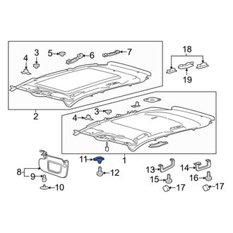 Lincoln OE - Sun Visor Holder